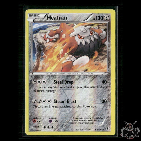 Heatran 63/119 XY - Phantom Forces LP Pokemon