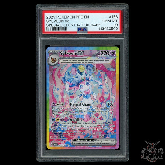 Sylveon ex #156/131 PSA 10 Prismatic Evolutions Pokemon 2025