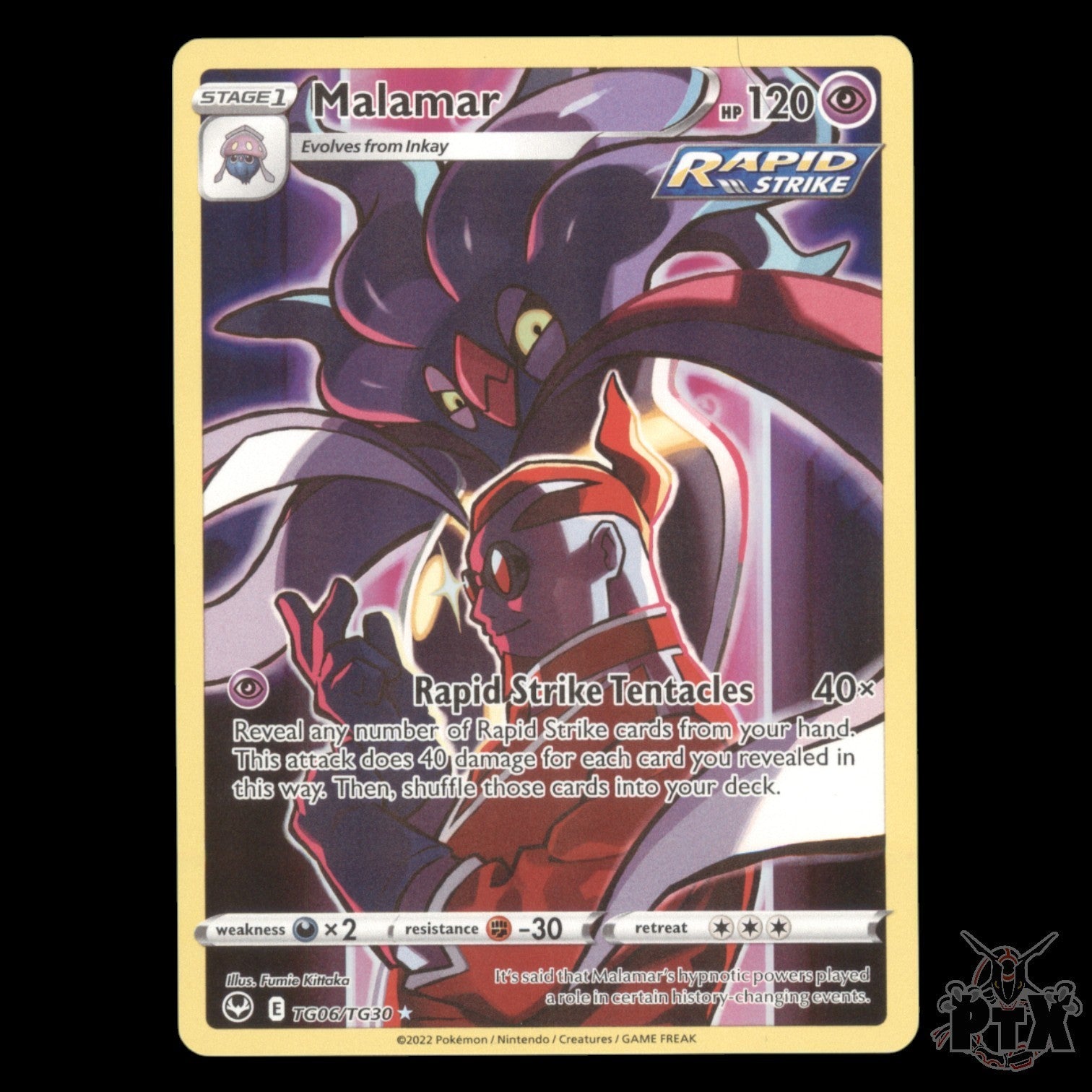 Malamar #TG06/TG30 Silver Tempest NM/Near Mint Pokemon 2022