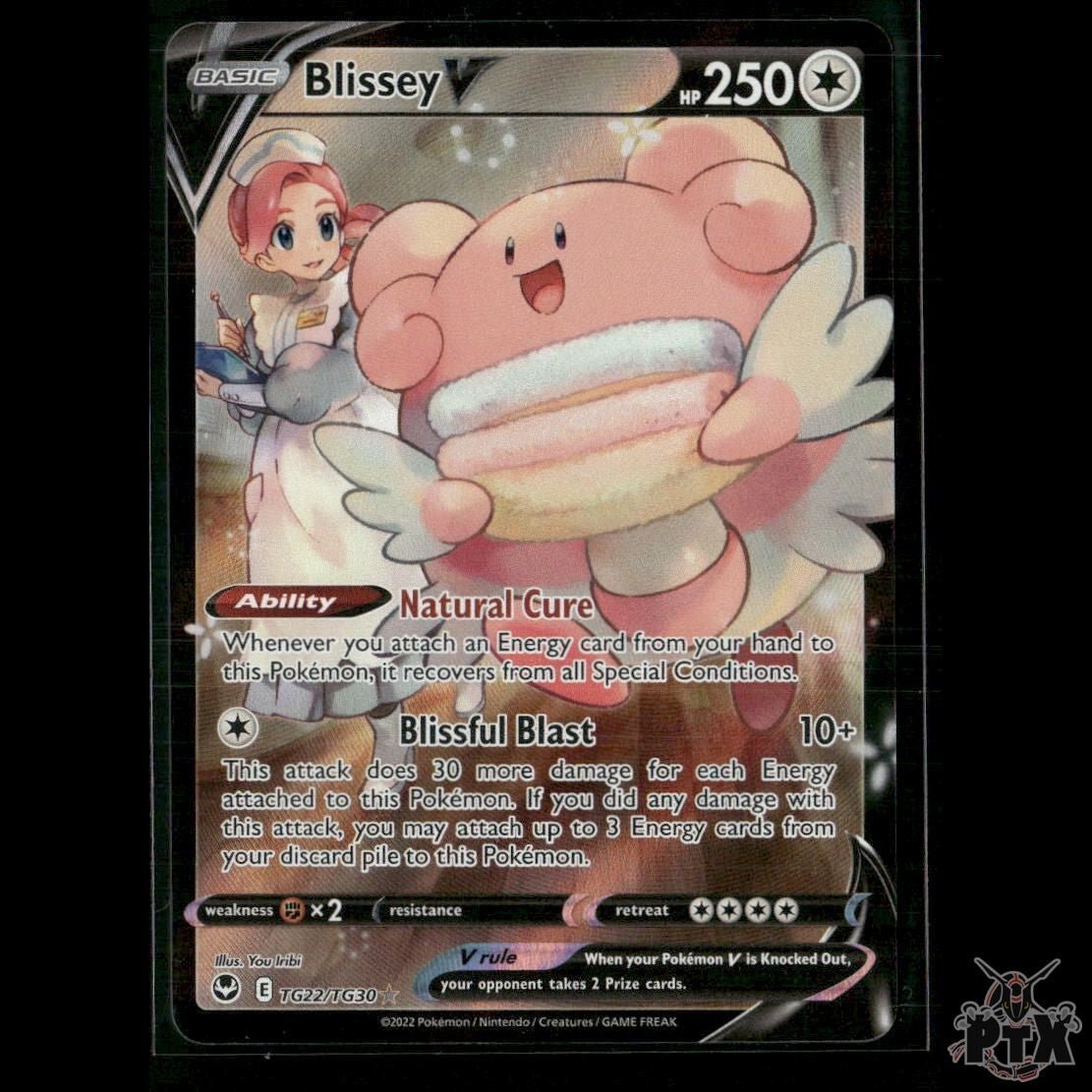 Blissey V TG22/TG30 SWSH12: Silver Tempest Trainer Gallery NM Pokemon