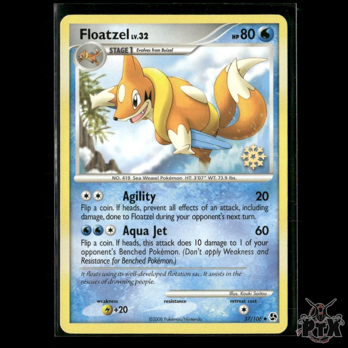 Floatzel 37/106 Countdown Calendar Promos MP Pokemon