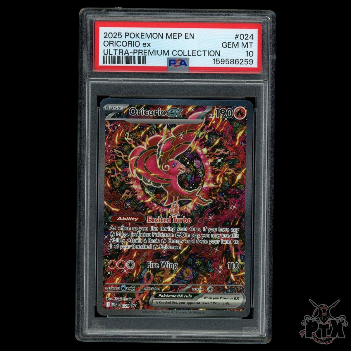 Oricorio ex 024 PSA 10 Mega Evolution Promo Pokemon 2025