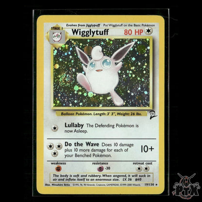 Wigglytuff Holo 19/130 Base Set 2 LP Pokemon