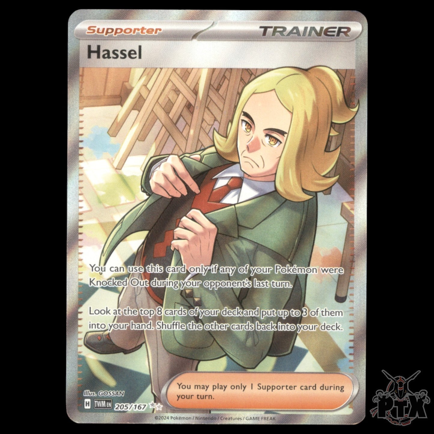 Hassel #205/167 Twilight Masquerade NM/Near Mint Pokemon 2024