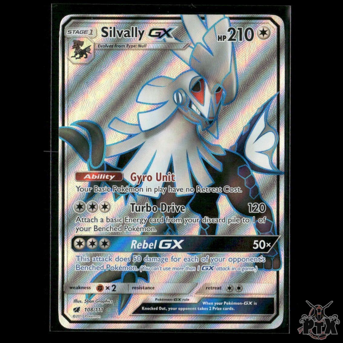 Silvally GX (Full Art) 108/111 SM - Crimson Invasion LP Pokemon