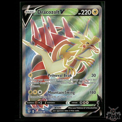 Dracozolt V (Full Art) 178/203 SWSH07: Evolving Skies NM Pokemon