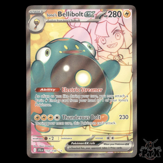 Iono's Bellibolt ex #172/159 Journey Together NM/Near Mint Pokemon 2025