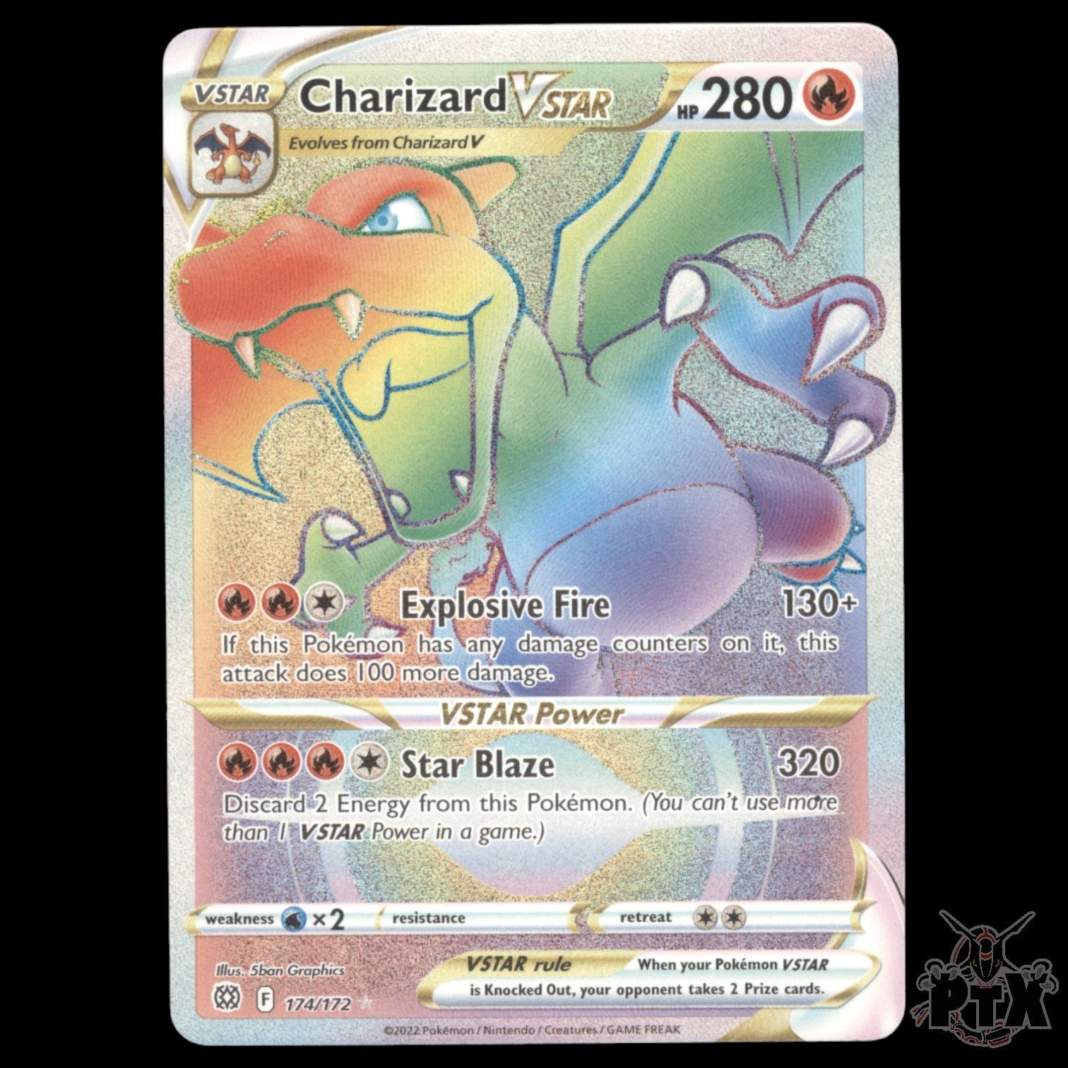 Charizard VSTAR #174/172 Brilliant Stars NM/Near Mint Pokemon 2022