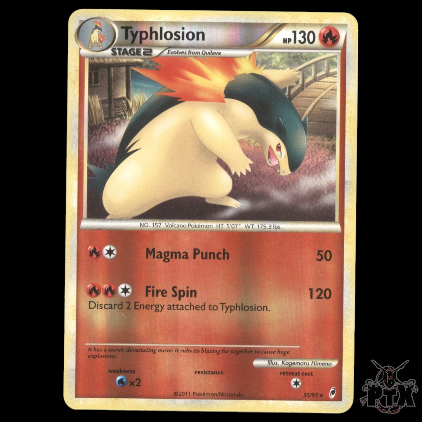 Typhlosion Reverse #35/95 Call of Legends NM/Near Mint Pokemon 2011