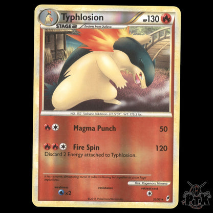 Typhlosion Reverse #35/95 Call of Legends NM/Near Mint Pokemon 2011