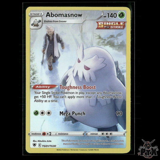 Abomasnow TG01/TG30 SWSH10: Astral Radiance Trainer Gallery NM Pokemon
