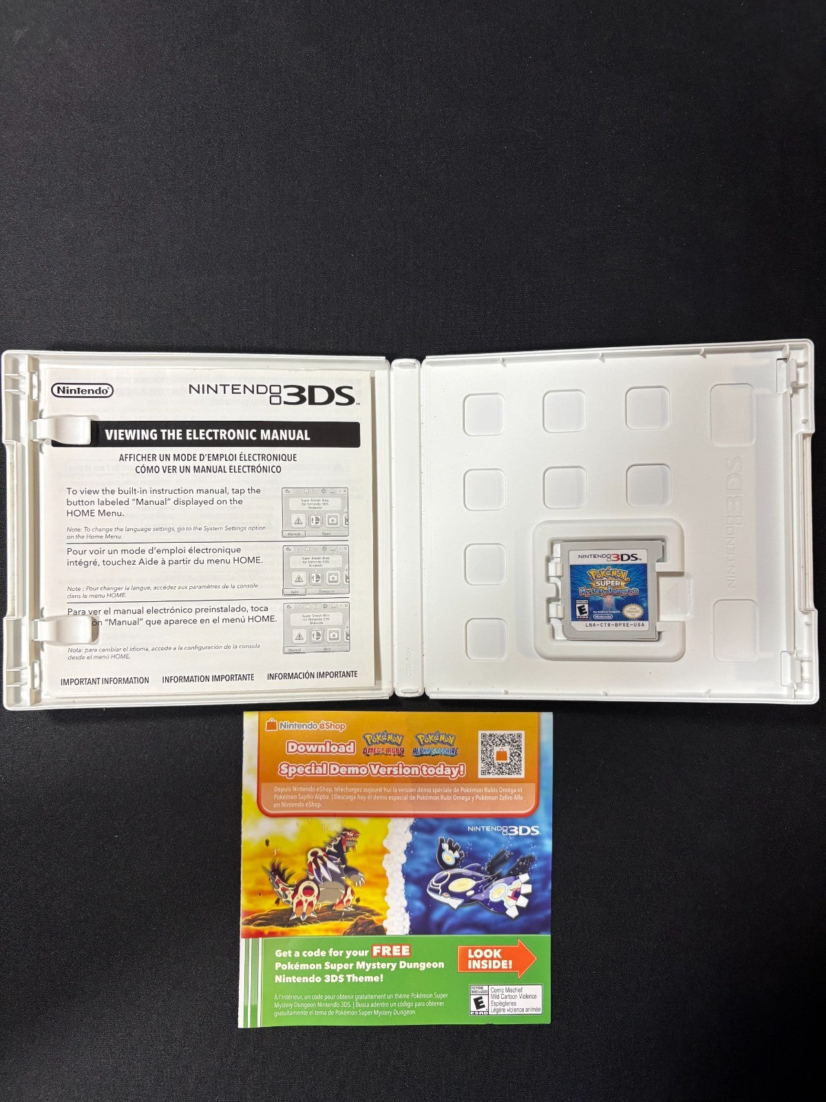 Pokemon Super Mystery Dungeon Nintendo 3DS Working
