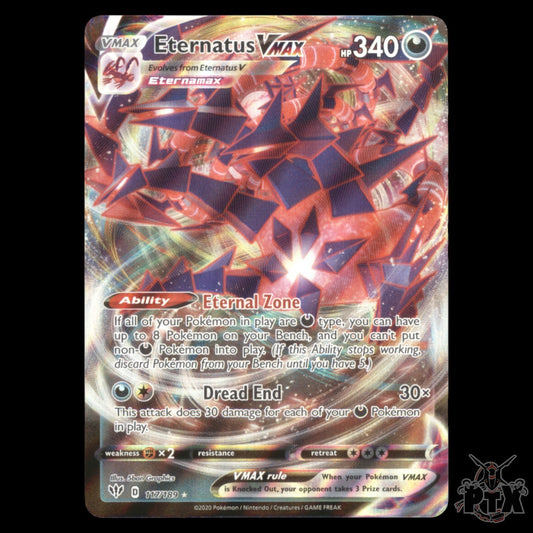 Eternatus Vmax #117/189 Darkness Ablaze NM/Near Mint Pokemon 2020