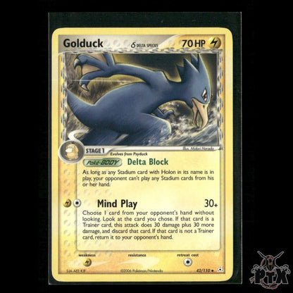 Golduck (Delta Species) 43/110 EX Holon Phantoms LP Pokemon