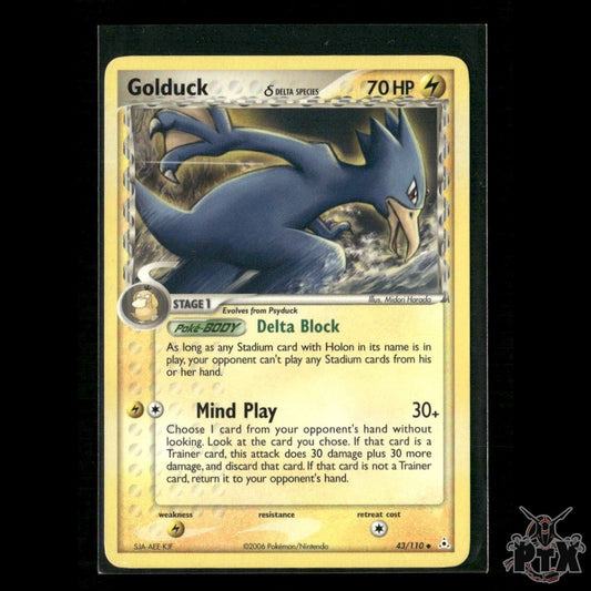 Golduck (Delta Species) 43/110 EX Holon Phantoms LP Pokemon