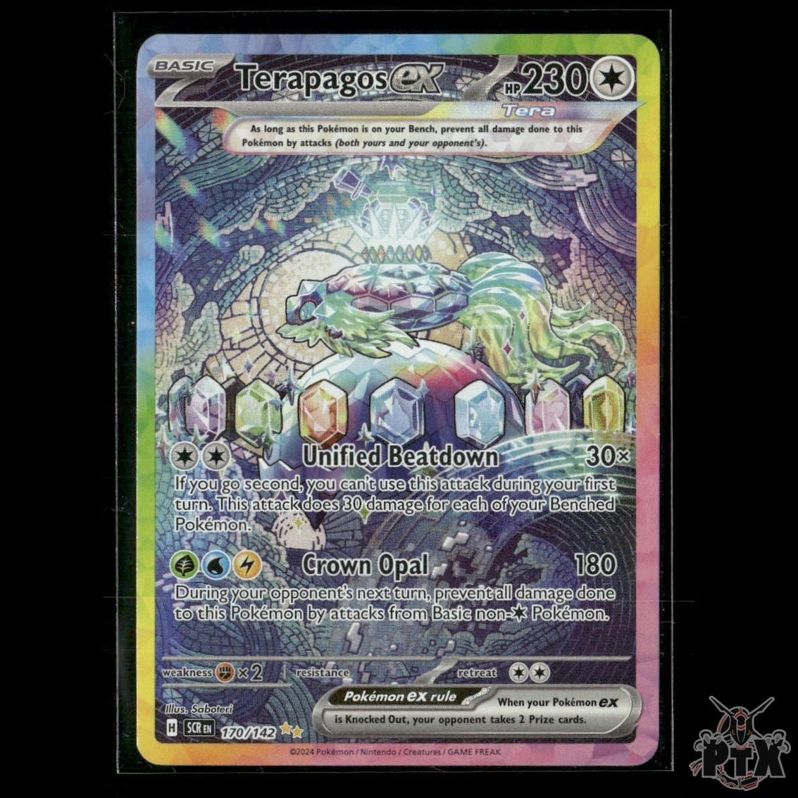 Terapagos ex 170/142 SV07: Stellar Crown NM Pokemon