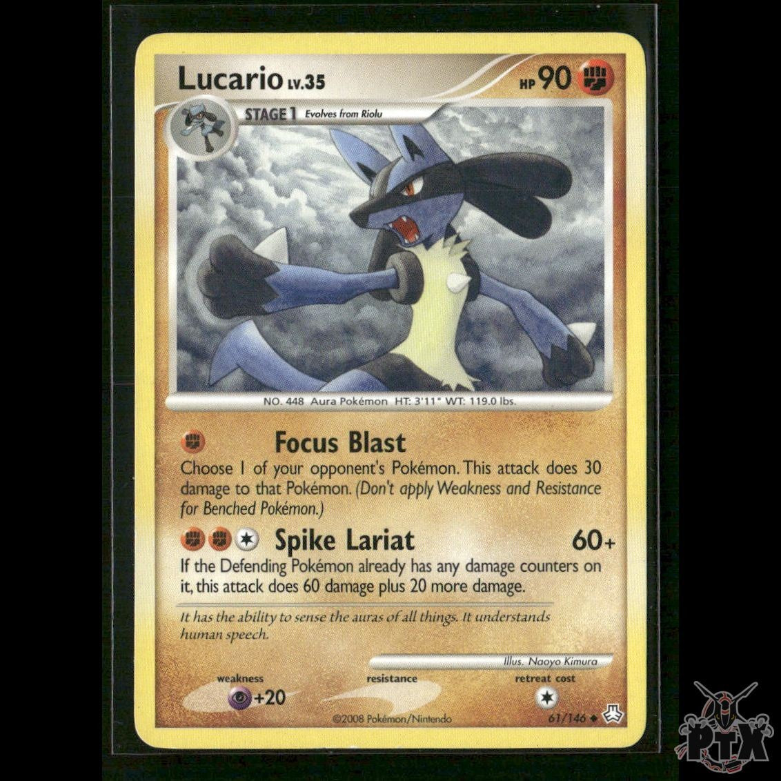 Lucario 61/146 Legends Awakened LP Pokemon