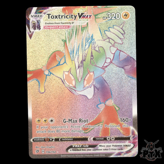 Toxtricity Vmax #196/192 Rebel Clash NM/Near Mint Pokemon 2020