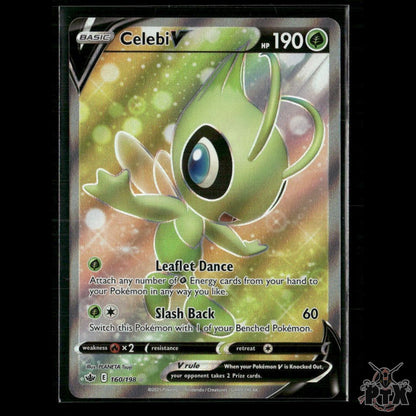 Celebi V (Full Art) 160/198 SWSH06: Chilling Reign NM Pokemon