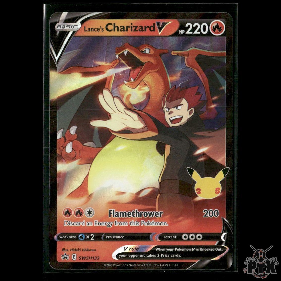 Lance's Charizard V SWSH133 SWSH: Sword & Shield Promo Cards NM Pokemon