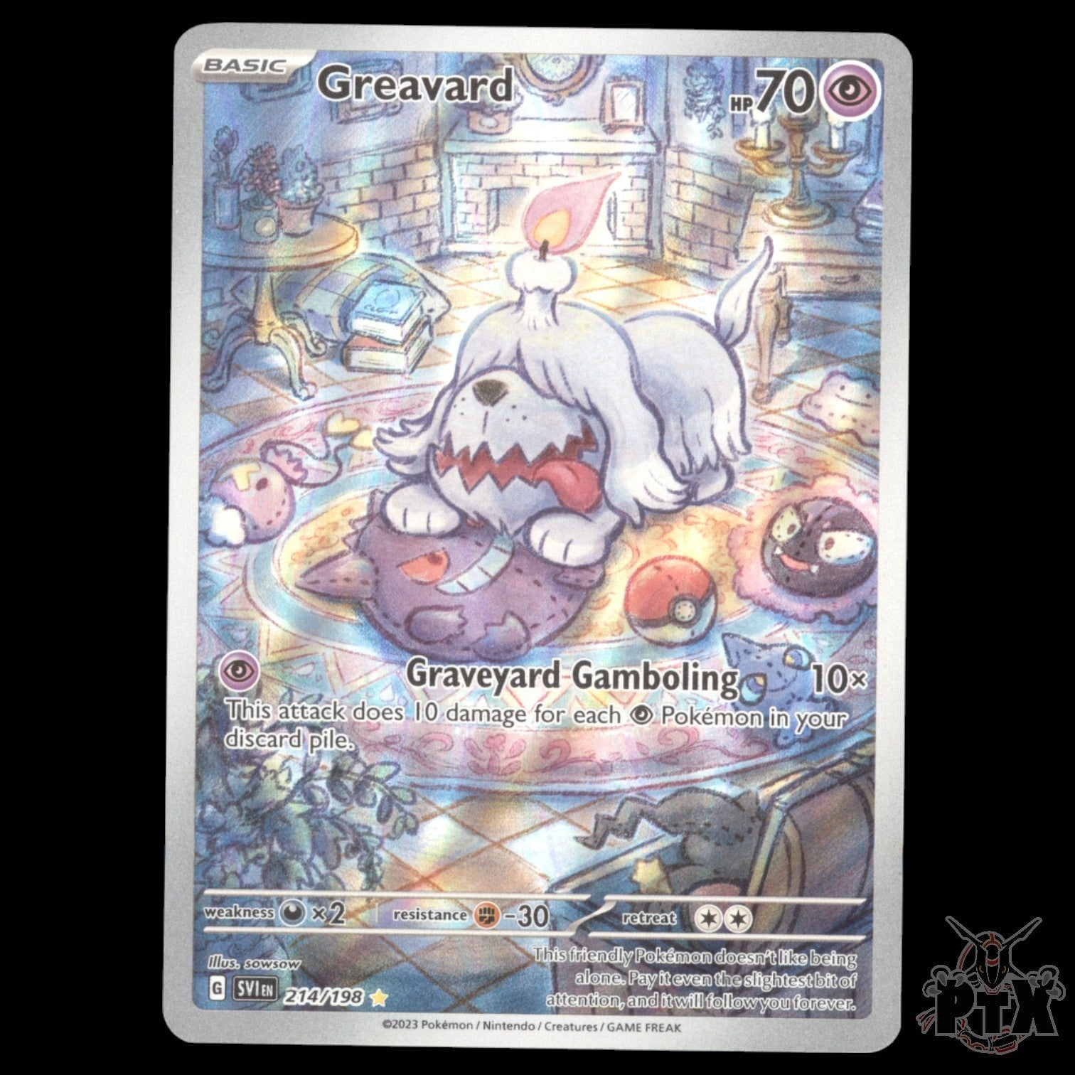 Greavard #214/198 Scarlet & Violet Base NM/Near Mint Pokemon 2023