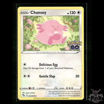 Chansey 051/078 Pokemon GO NM Pokemon