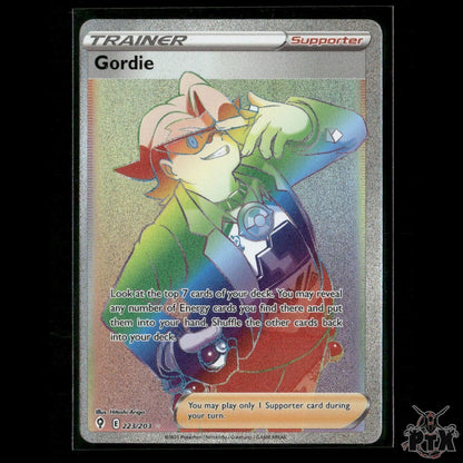 Gordie (Secret) 223/203 SWSH07: Evolving Skies NM Pokemon