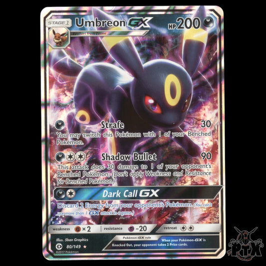 Umbreon GX #80/149 Sun & Moon Base Set NM/Near Mint Pokemon 2017