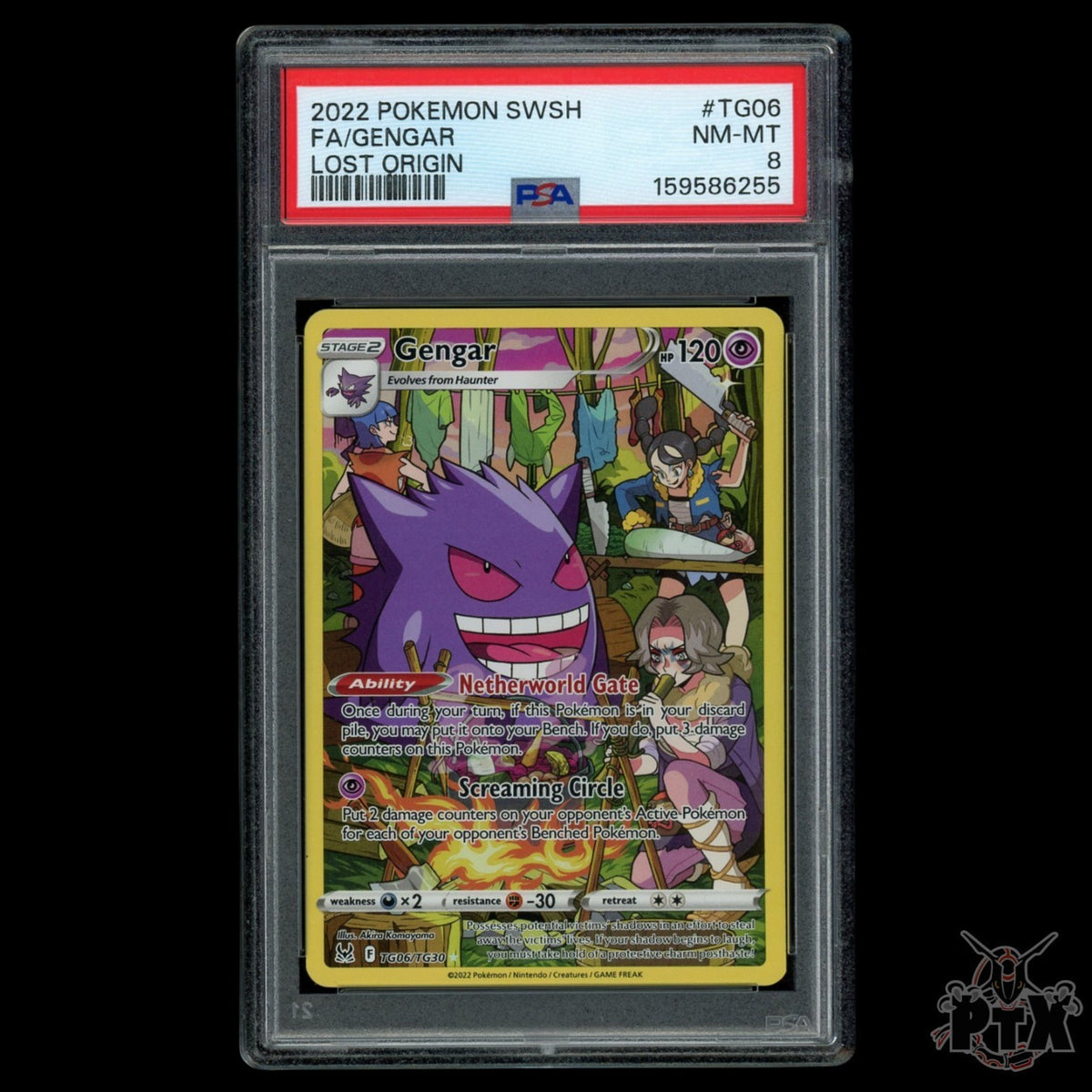 Gengar TG06/TG30 PSA 8 Lost Origin Poekmon 2022