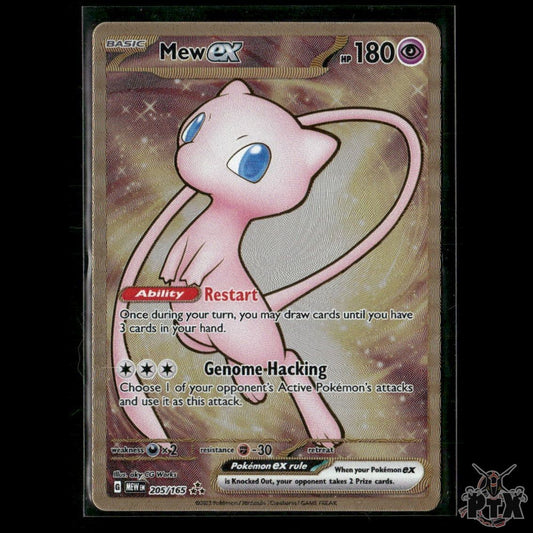 Mew ex (Metal Card) 205/165 SV: Scarlet & Violet 151 NM Pokemon
