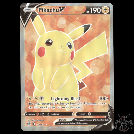 Pikachu V #157/172 Brilliant Stars NM/Near Mint Pokemon 2022