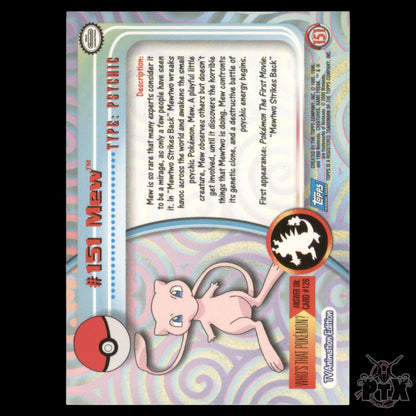 Topps Mew #151 Foil Series 3 Pokemon 2000