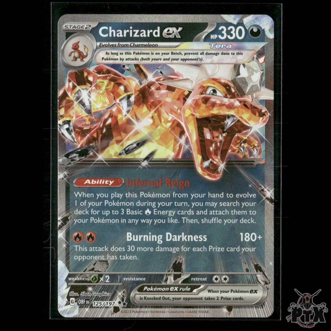 Charizard ex 125/197 SV03: Obsidian Flames NM Pokemon
