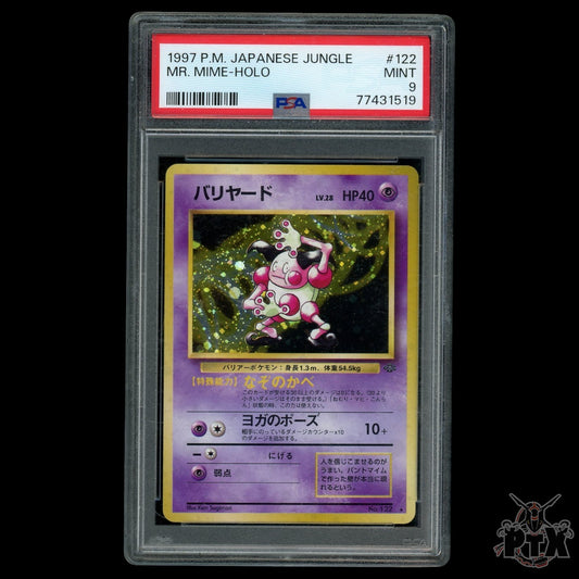 Mr. Mime Holo #122 PSA 9 Japanese Jungle Pokemon 1997