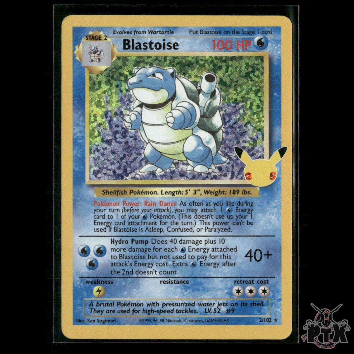 Blastoise 2/102 Celebrations: Classic Collection NM Pokemon