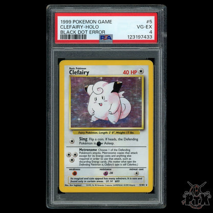 Clefairy Holo #5/102 Black Dot Error PSA 4 Base Set Pokemon 1999