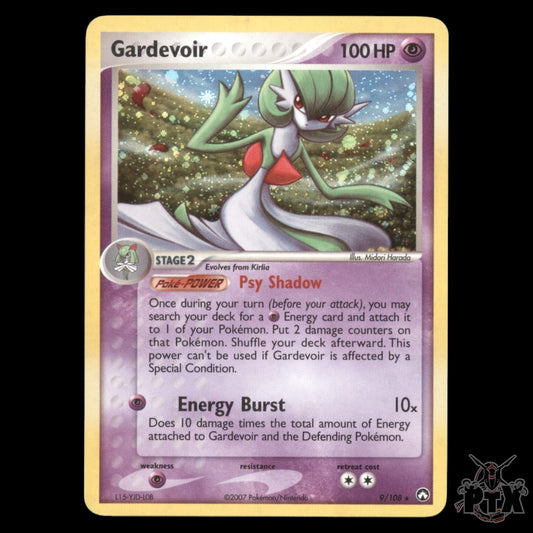 Gardevoir Holo #9/108 EX Power Keepers NM/Near Mint Pokemon 2007
