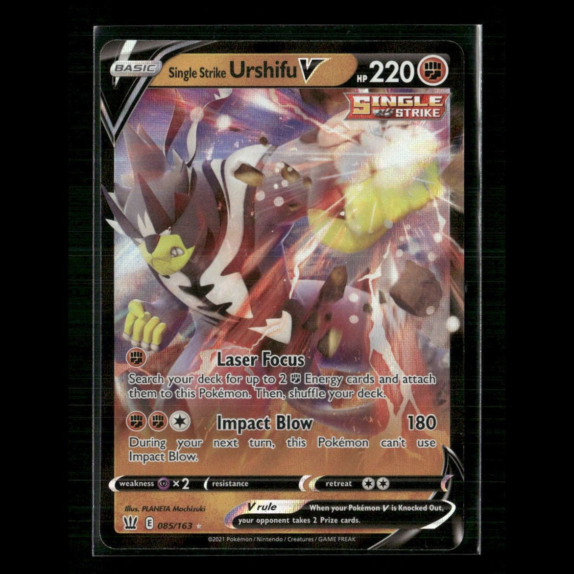 Single Strike Urshifu V 085/163 SWSH05: Battle Styles NM Pokemon