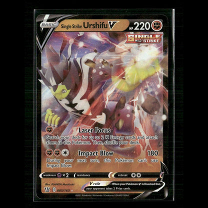Single Strike Urshifu V 085/163 SWSH05: Battle Styles NM Pokemon