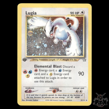 Lugia Holo #9/111 1st Edition Neo Genesis HP/Heavily Played Pokemon 2000