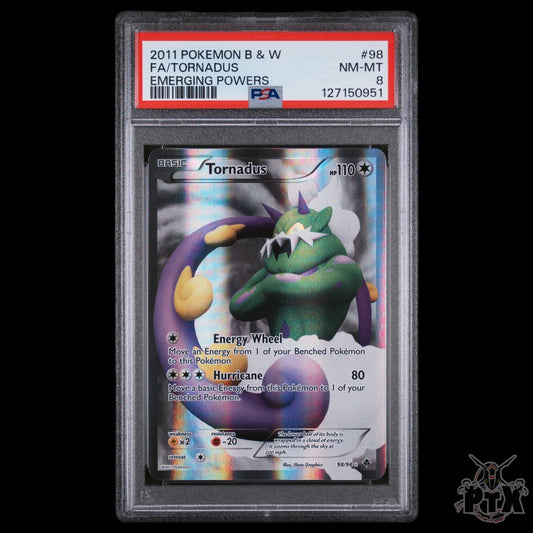 Tornadus 98/98 PSA 8 Emerging Powers Pokemon 2011