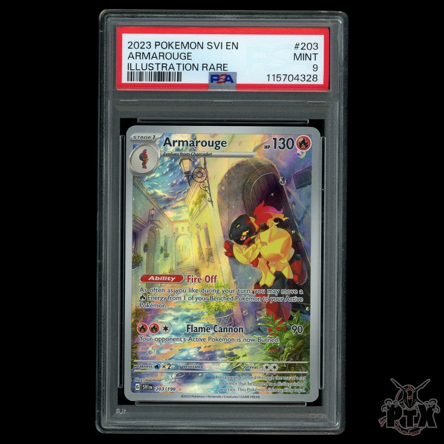 Armarouge #203/198 PSA 9 Scarlet & Violet Base Pokemon 2023