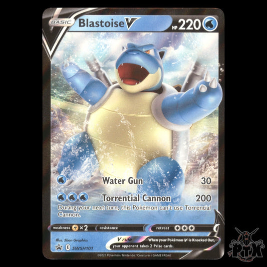 Blastoise V #SWSH101 Sword & Shield Promo NM/Near Mint Pokemon 2021