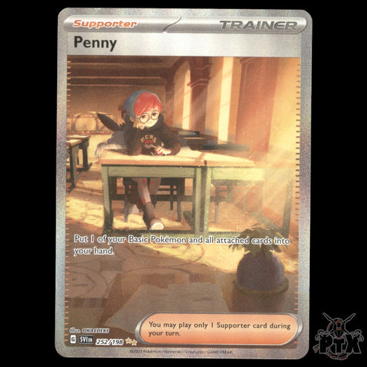 Penny #252/198 Scarlet & Violet Base NM/Near Mint Pokemon 2023