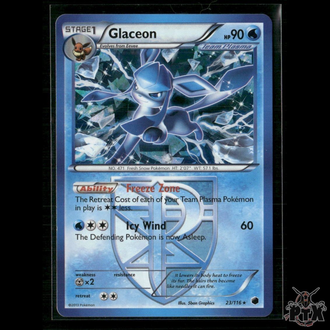 Glaceon 23/116 (BW Plasma Freeze) Deck Exclusives NM Pokemon