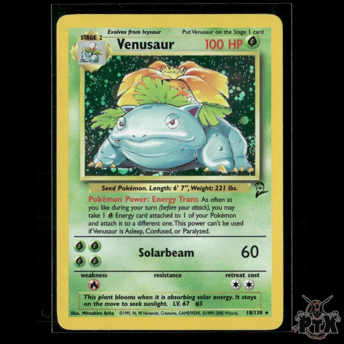 Venusaur Holo 18/130 Base Set 2 LP Pokemon