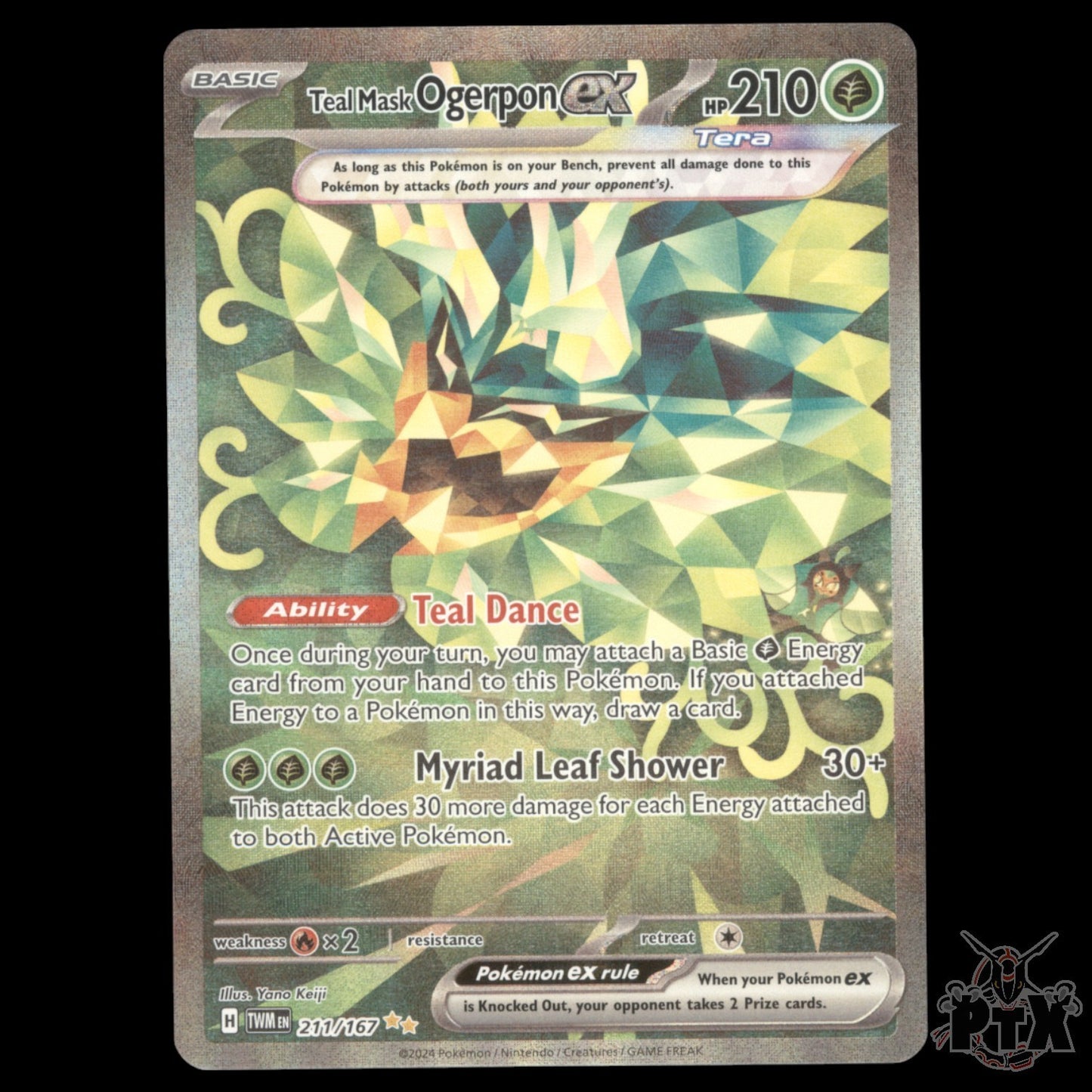 Ogerpon ex #211/167 Twilight Masquerade NM/Near Mint Pokemon 2024