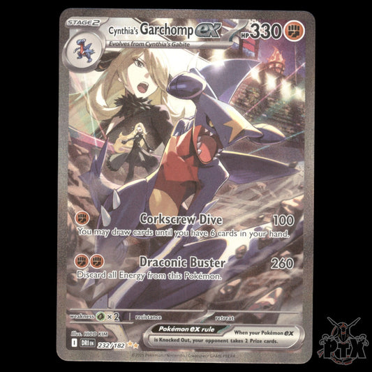 Cynthia's Garchomp ex #232/182 Destined Rivals NM/Near Mint Pokemon 2025