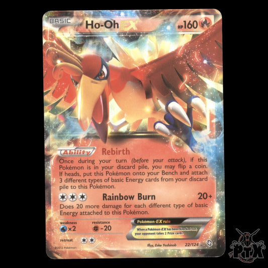 Ho-Oh ex #22/124 Dragon Exalted HP/Heavly Played Pokemon 2012