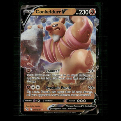 Conkeldurr V 040/078 Pokemon GO NM Pokemon
